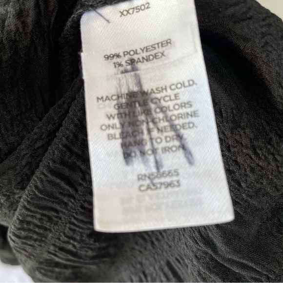 Nordstrom Women’s Black Texture Flowy Maxi Dress Size Medium V-Neck Tiered - Picture 6 of 10